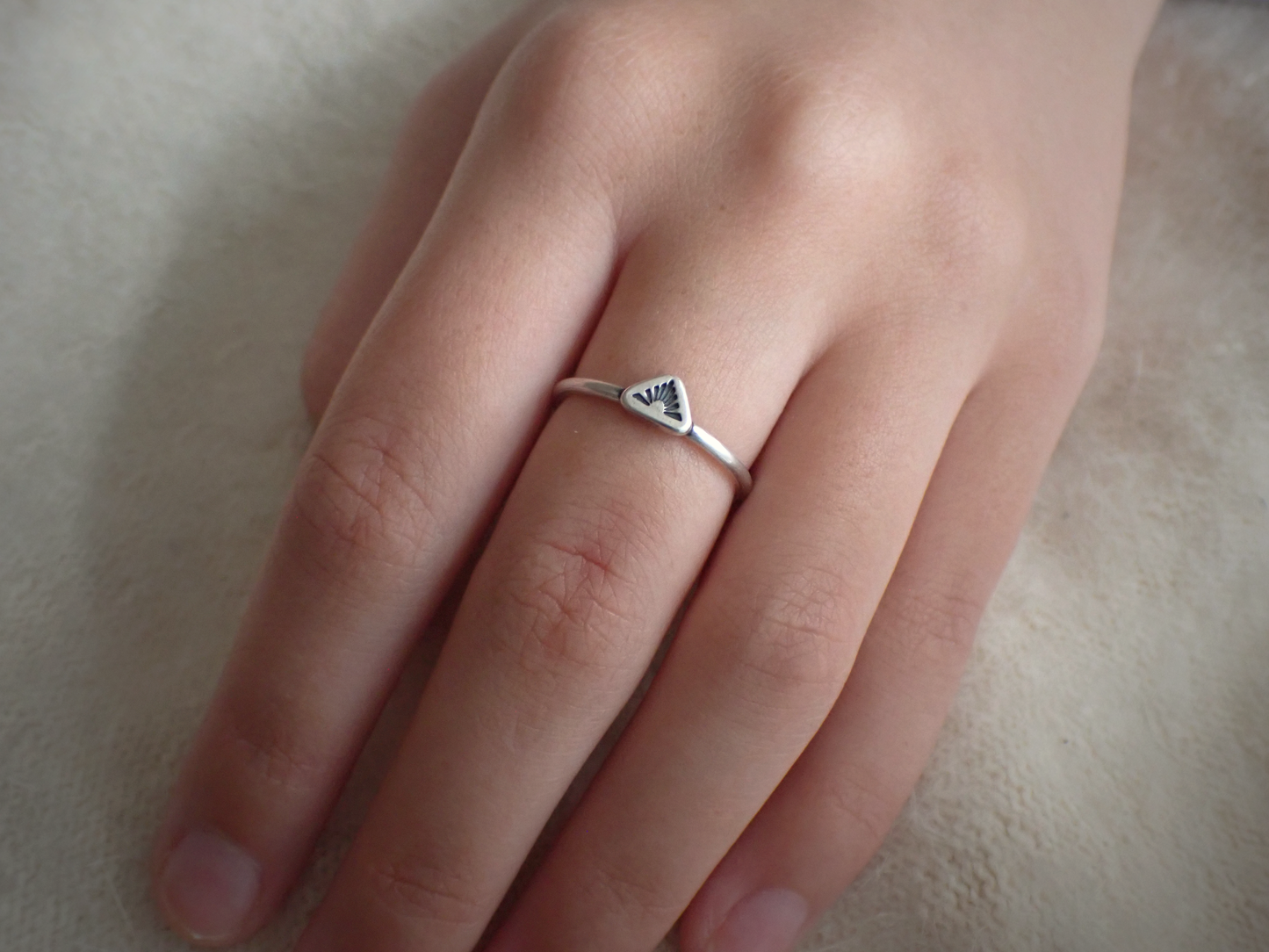 Ember ・ Dainty Sterling Silver Ring