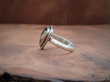 Amaya ・ Rhodonite + Silver Ring ・ Size Q