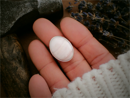 'Between Dreams' ・ Windy Mountain Jasper + Silver Ring ・ Size K